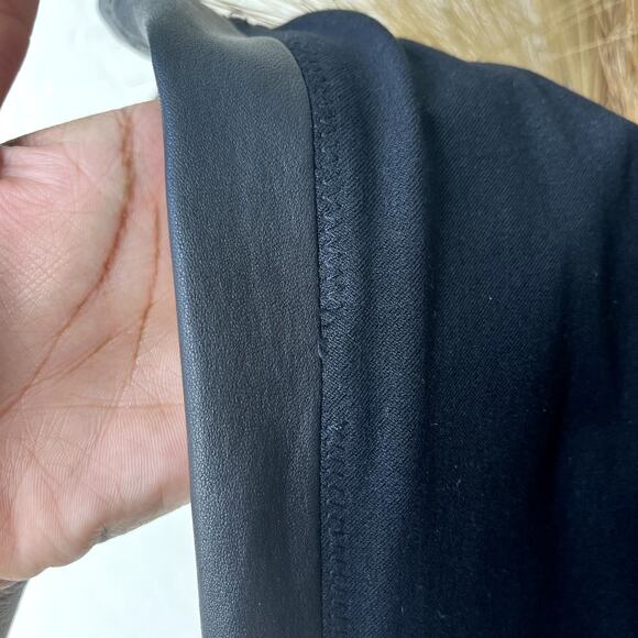 Joseph Black Lambskin Leather Straight Pull-On Stretch Leggings Size‎ 36 - Picture 8 of 8